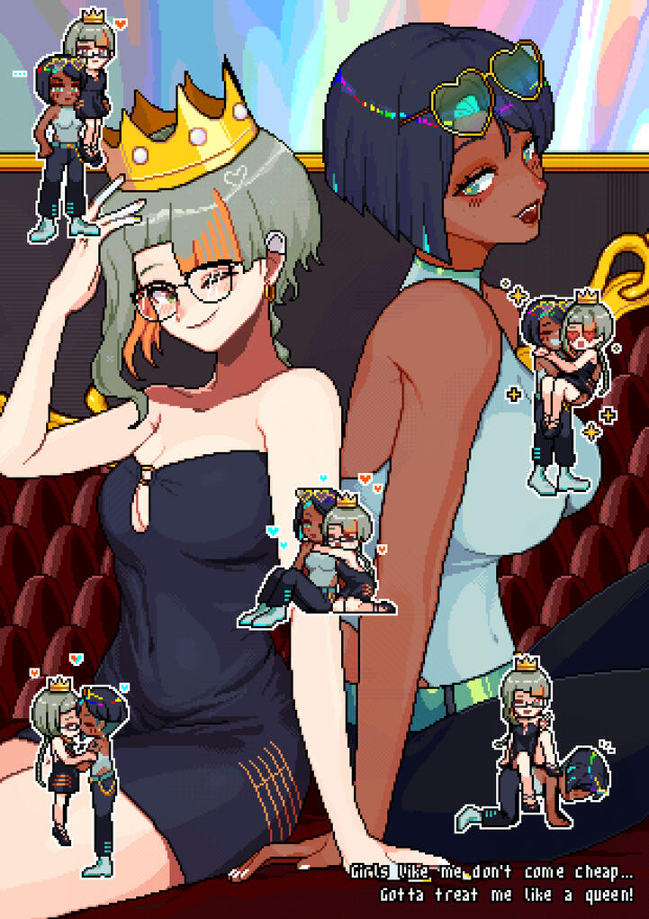 Queen (Girls Like Me) - Originally created as a piece for the VOCALOVE (2025) zine.